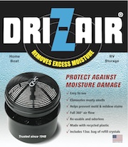 interior boat and rv dehumidifier dri-z-air